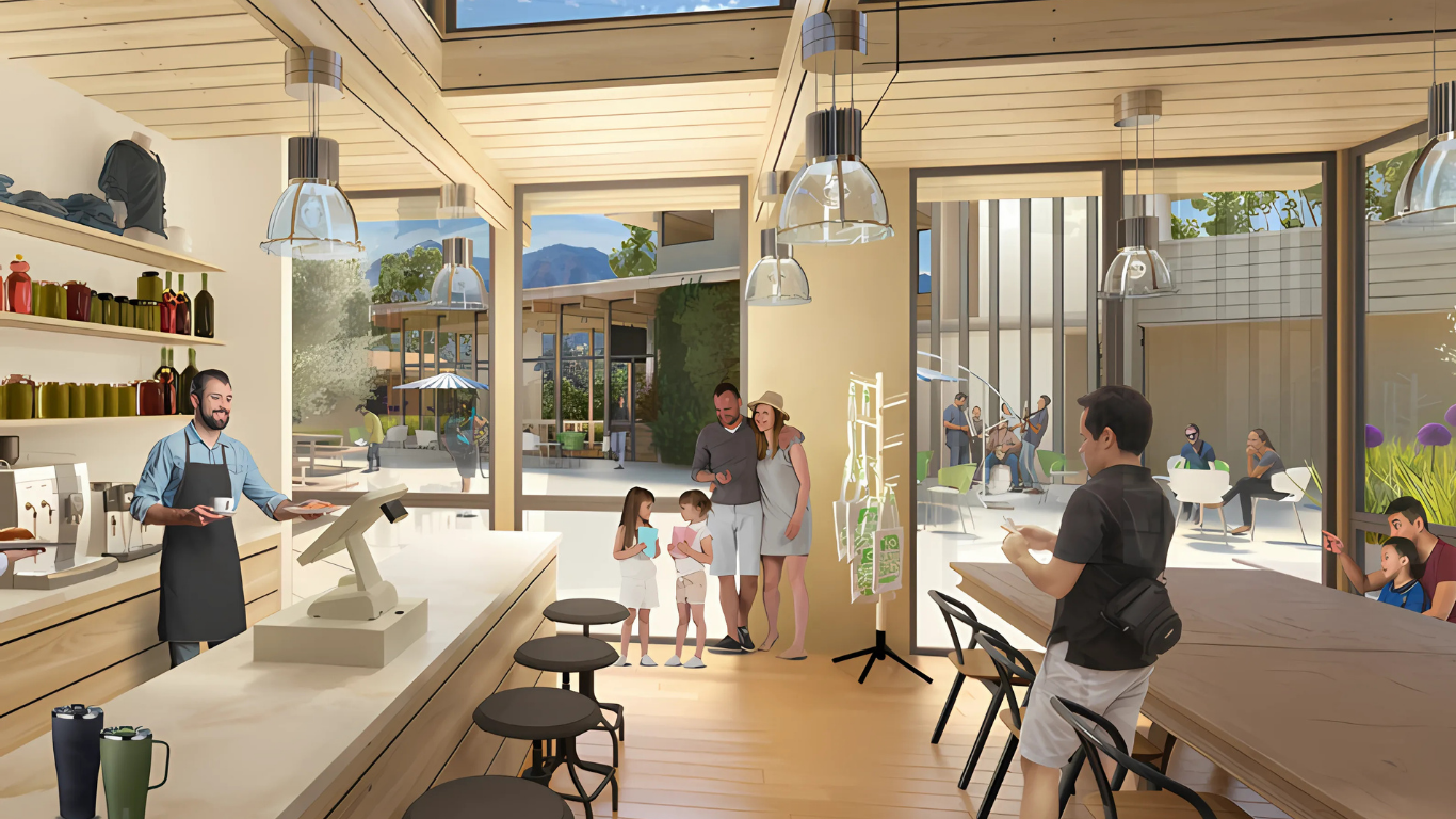 Food Innovation Hub open-concept teaching and learning space